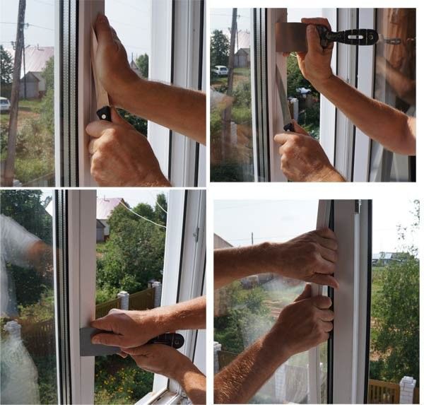 Carefully remove the glazing bead