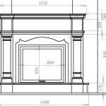 Fireplace drawing with portal