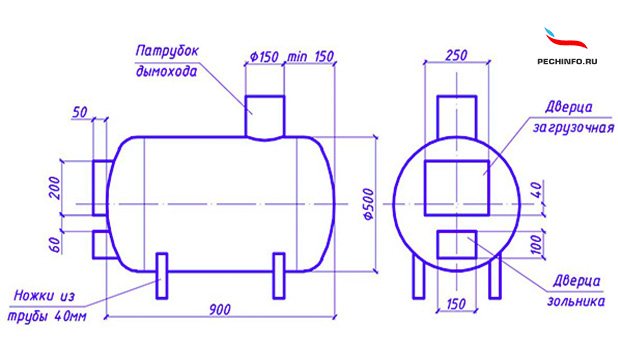 Bản vẽ bếp từ xi lanh khí cho nhà tắm