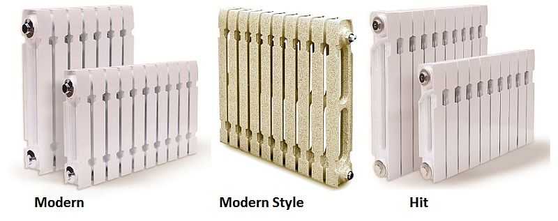 Cast iron radiators in a modern style