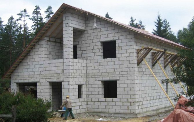 Rumah blok buih tanpa penamat