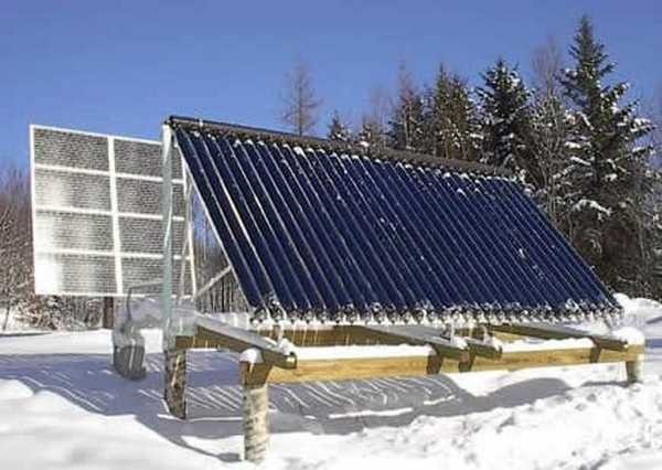 The efficiency of solar heaters is more dependent on the presence of the sun than on temperature.