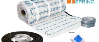 Electric cable underfloor heating