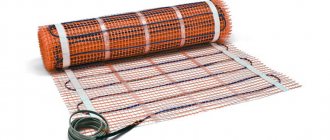 Electric underfloor heating on mats