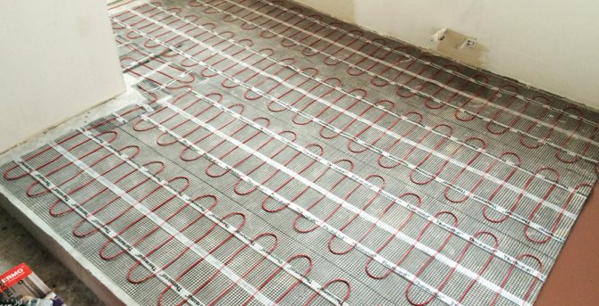 Electric underfloor heating