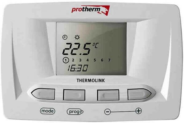 ترموستات إلكتروني للغرفة قابل للبرمجة ثنائي الموضع - ترموستات Protherm Thermolink S.