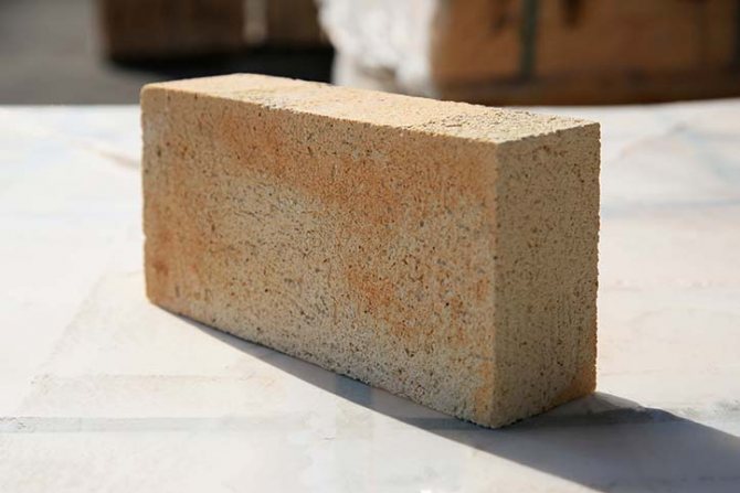 Photo of lightweight fireclay bricks with additives that improve strength