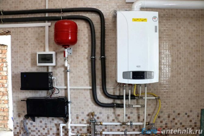 gasverwarming van een landhuis