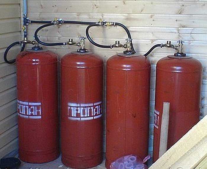 Propane gas boiler