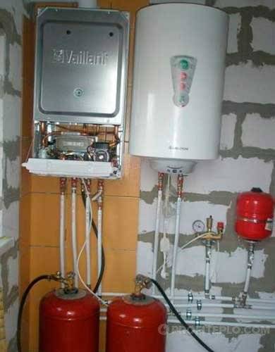 Propane gas boiler