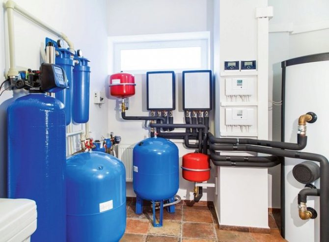 Where to install a hydraulic accumulator for heating systems