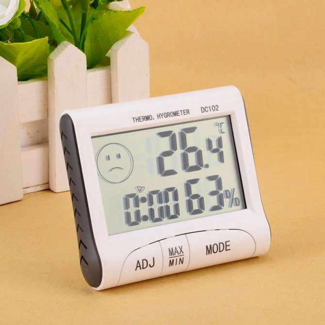 Hygrometer in modern design