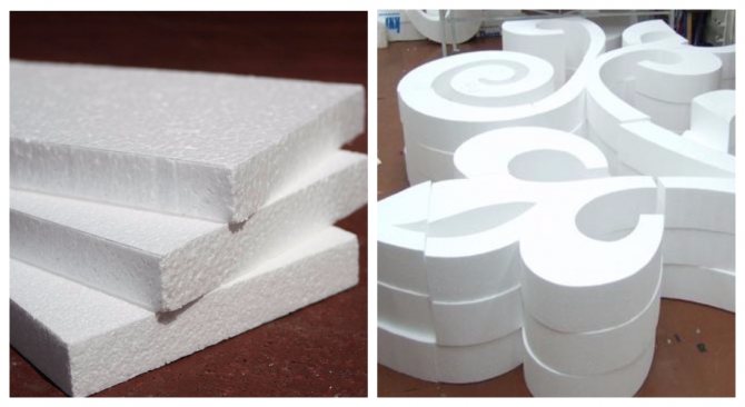 how to make a facade decor from polystyrene yourself