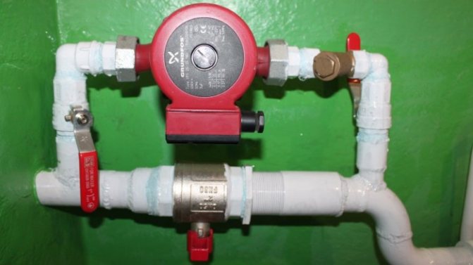 How to install an additional pump in the heating system