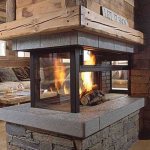 How to install a fireplace stove in a wooden house