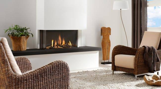 How to install a fireplace stove in a wooden house