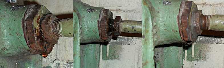 How to eliminate a leak in a heating pipe mechanical sealing of a hole and chemical sealing of a leak