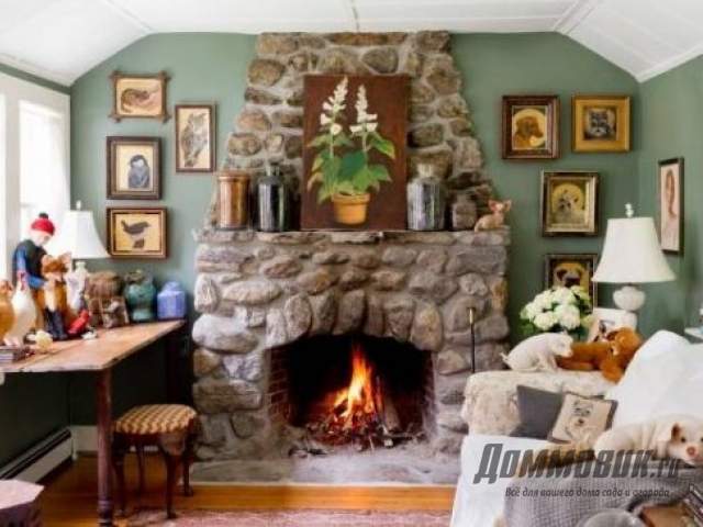 Fireplace para sa isang bahay sa bansa