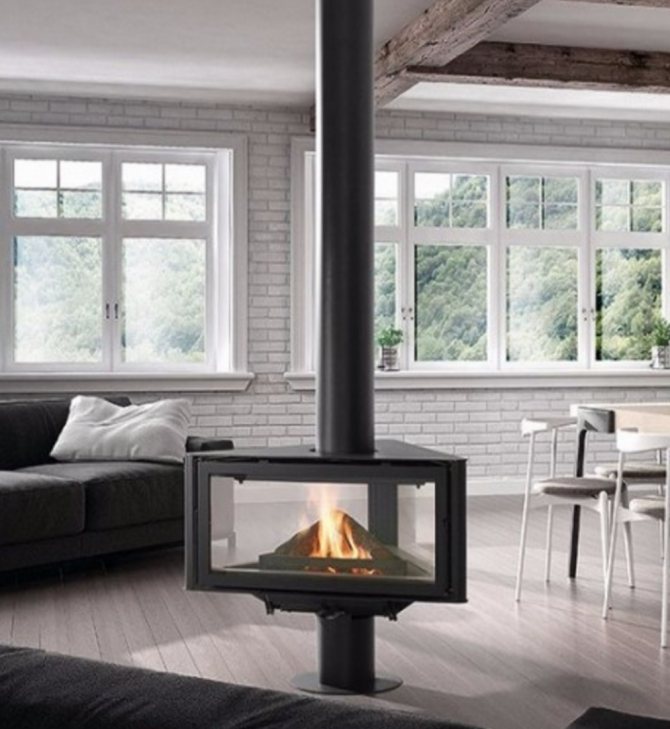 high-tech fireplaces