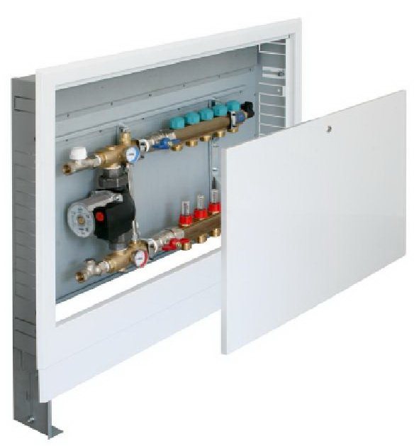 collector cabinet for underfloor heating