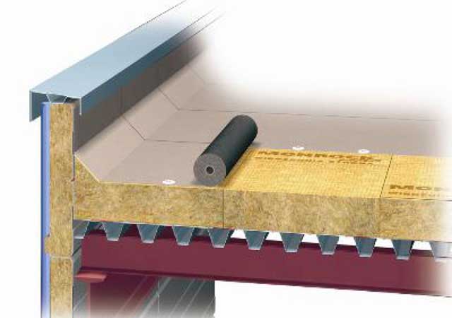 structura acoperisului plat