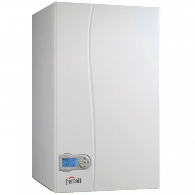 gas double-circuit wall-mounted boiler ferroli