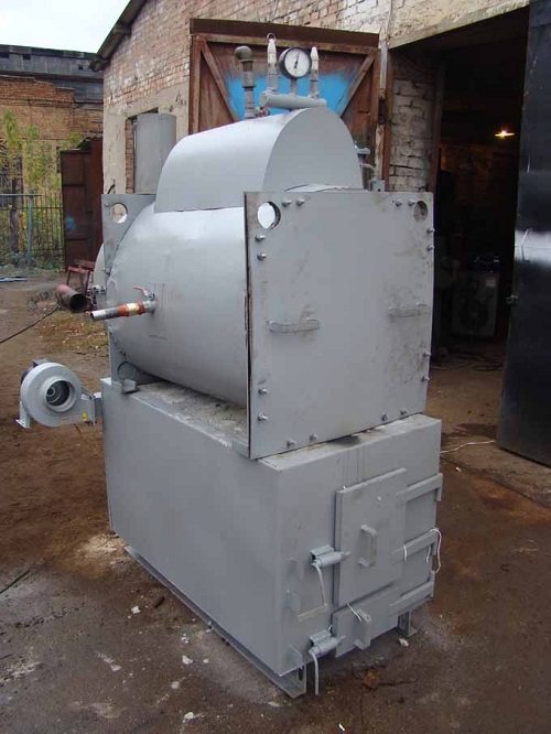 Solid fuel steam boiler