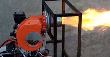 Oil heating boiler