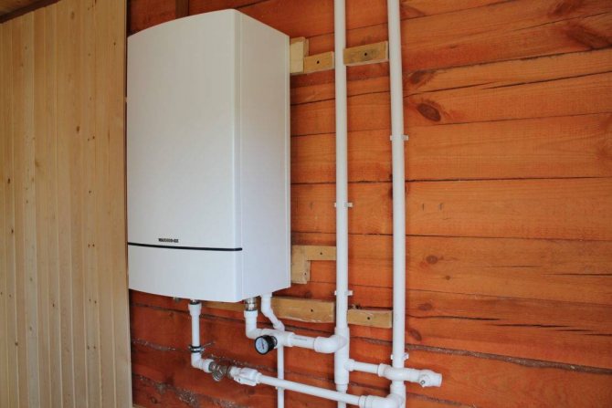 boiler in a country house