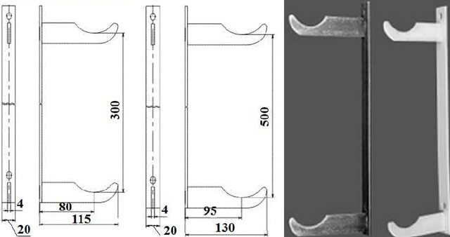 staffa per radiatore bimetallico