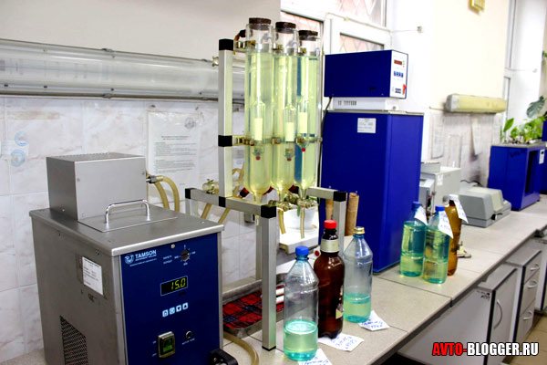 laboratoriumtests van benzine