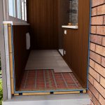 Electric underfloor heating model on a standard balcony