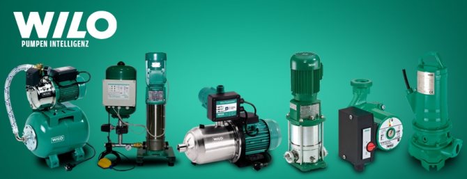 The range of Vilo pumps