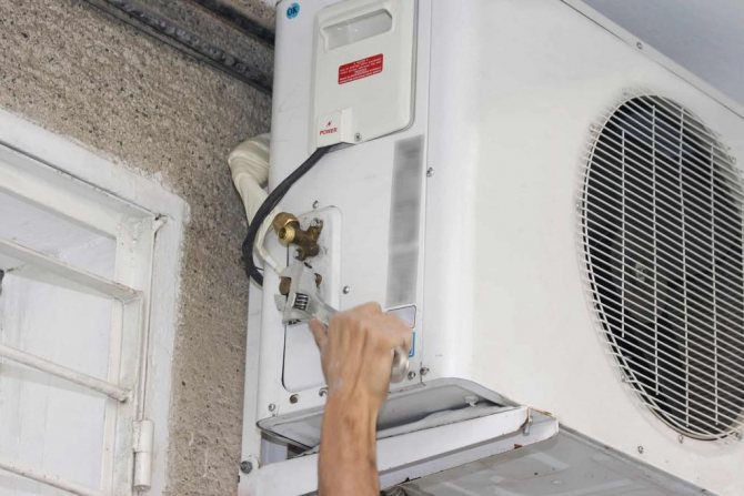 Air conditioner installation