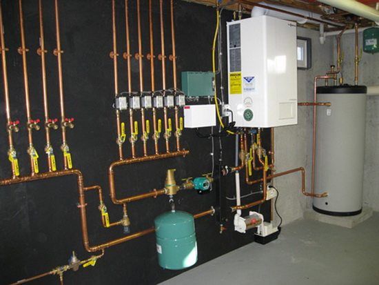 Is it possible to install a gas boiler on a plasterboard wall