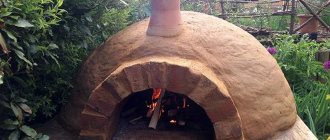 The picture shows a clay oven