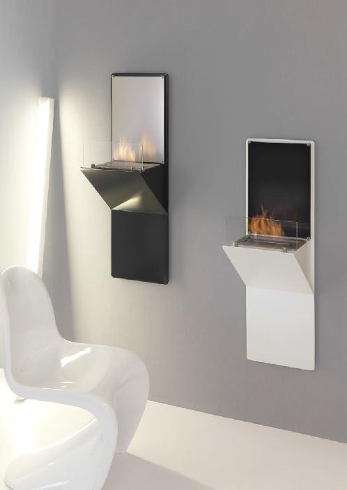 Chimeneas de pared con estilo.