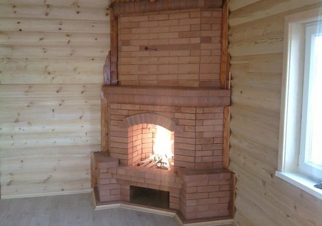 Newly built hearth