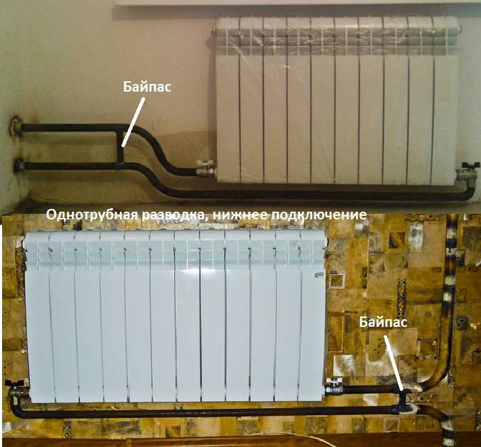 Bottom (saddle) connection for one pipe system