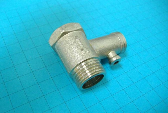 Non-return valve for water heater