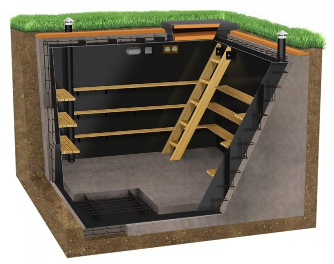 Aménagement d'une cave avec ventilation, murs et planchers renforcés et plafond isolé