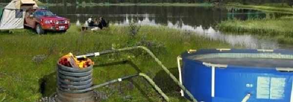 Es ist sogar sehr praktisch für eine Wanderung oder einen Ausflug - Sie werden immer mit warmem Wasser versorgt