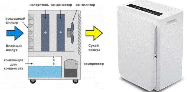 One way to dry out a damp basement is by installing a household dehumidifier.