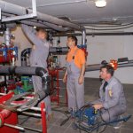 pressure testing of the heating system