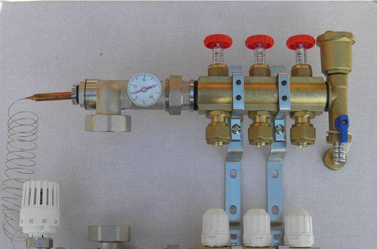 The main points of installation and adjustment of flow meters for the underfloor heating system