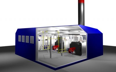 Características del funcionamiento de las salas de calderas modulares.