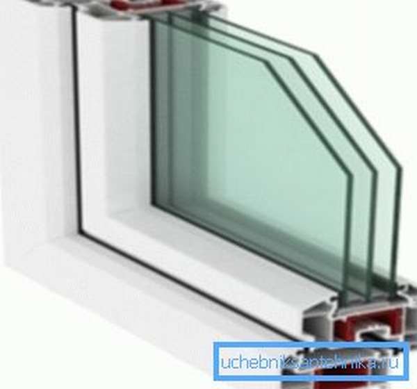 The amount of glass in the window determines the amount of heat that goes through the windows.