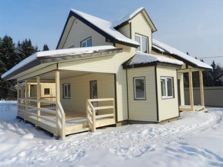 Heating in a wooden house