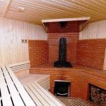 fogão sauna de tijolos