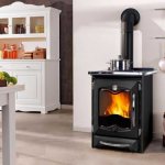 fireplace stove with stove